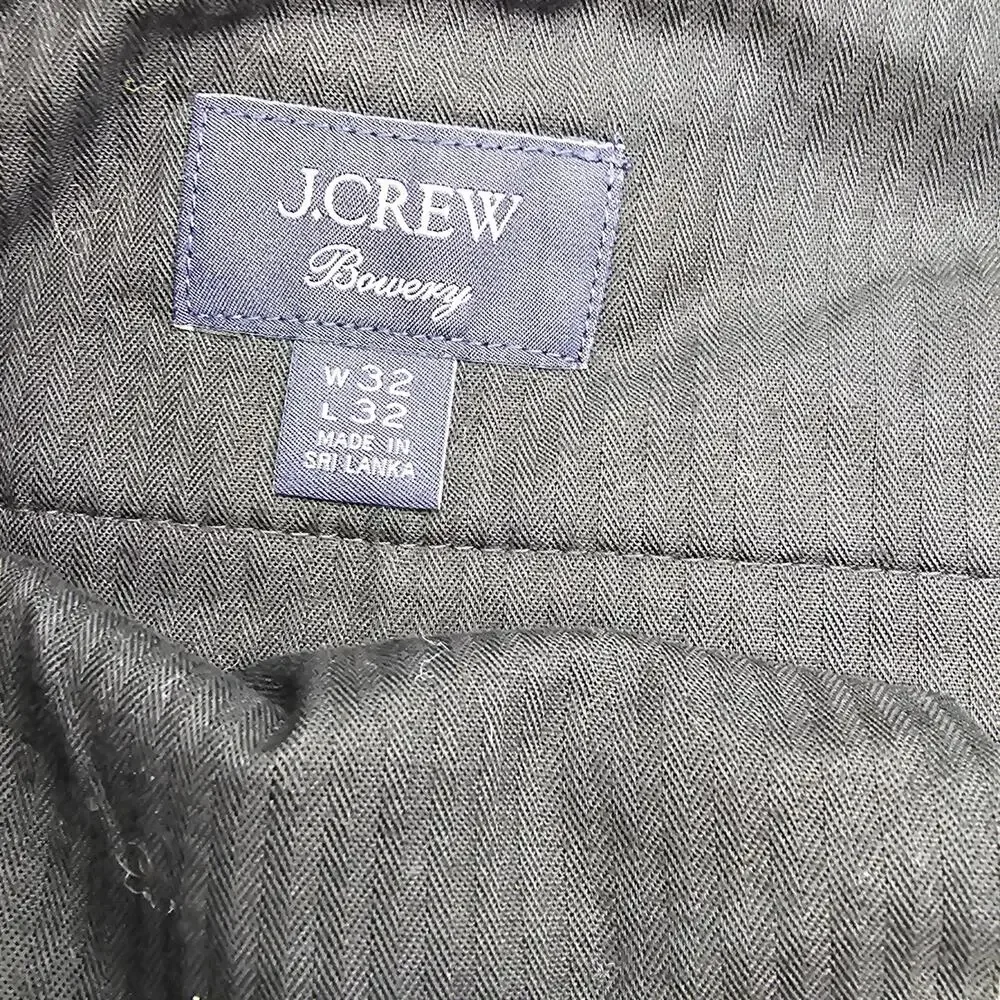 J. Crew Men size 32/32 770 Bowery Straight Tech Dress Chino Pants Gray AW006 NEW